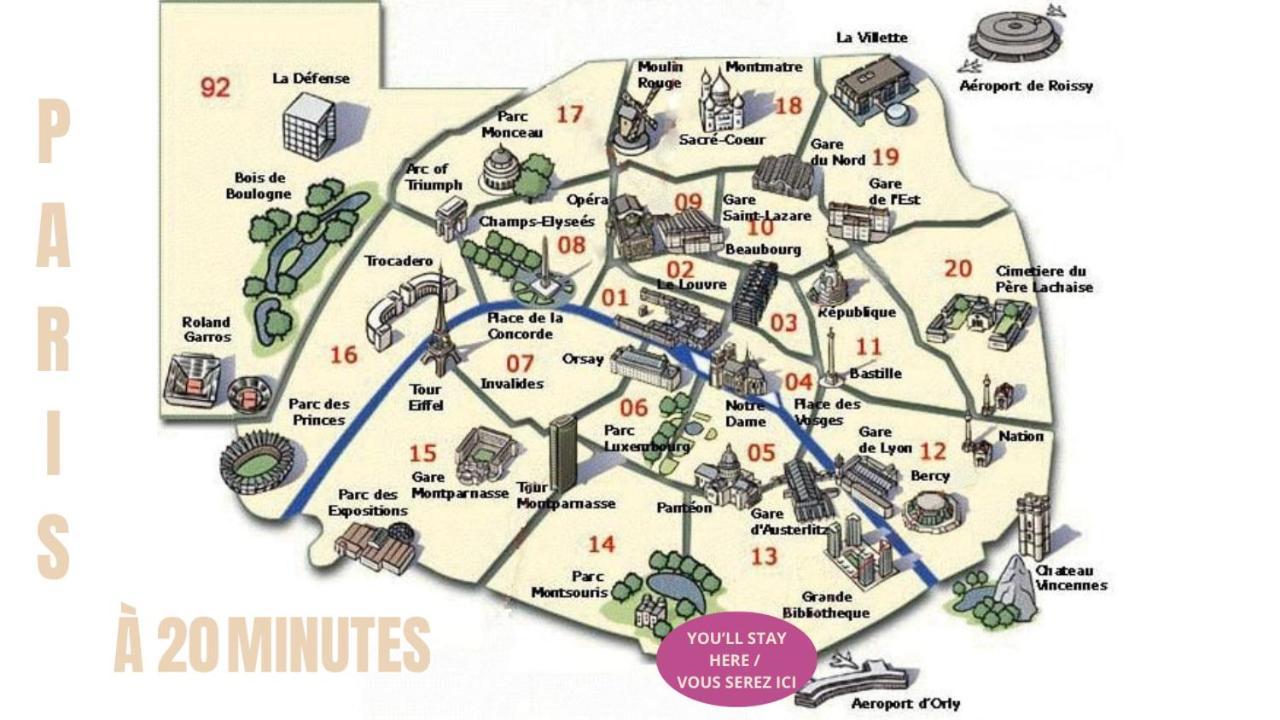 ווילג'וף Appartement Cosy Au Calme A 20 Min De Paris מראה חיצוני תמונה